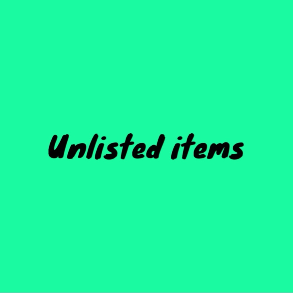 COPY - Listing for unlisted items